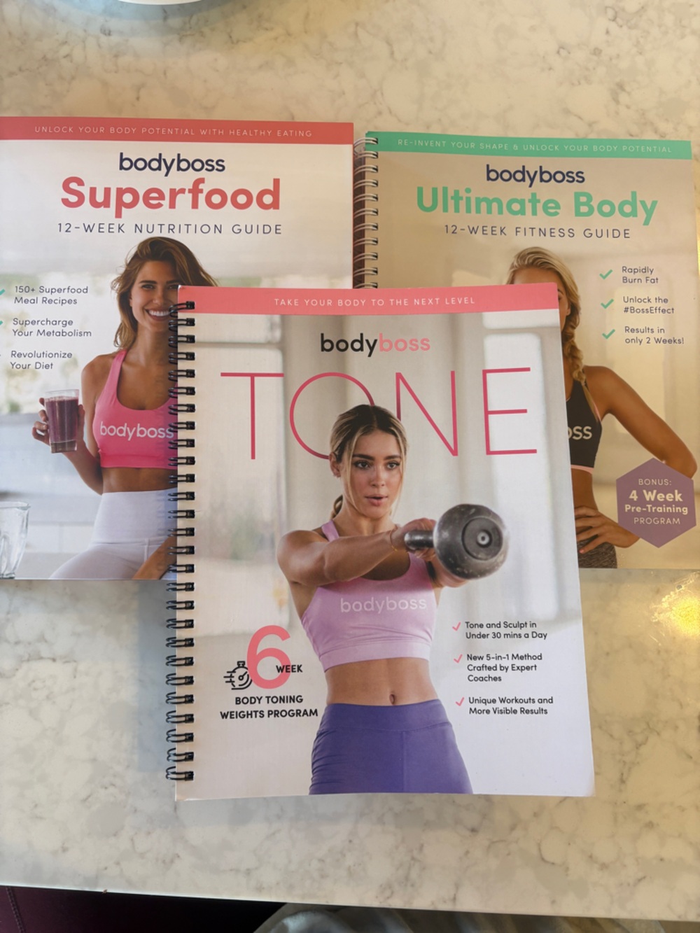 bodyboss Fitness and Nutrition Workbooks